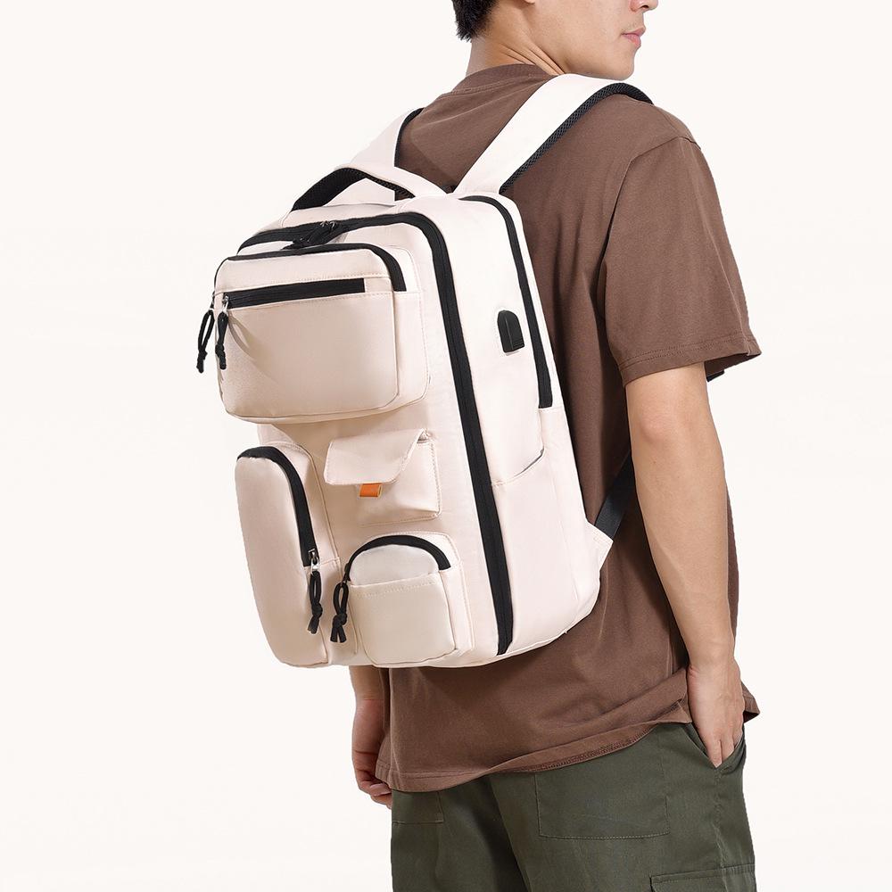 Trendy Unisex Macaron Backpack: Lightweight School, Commuting & Travel Laptop Bag