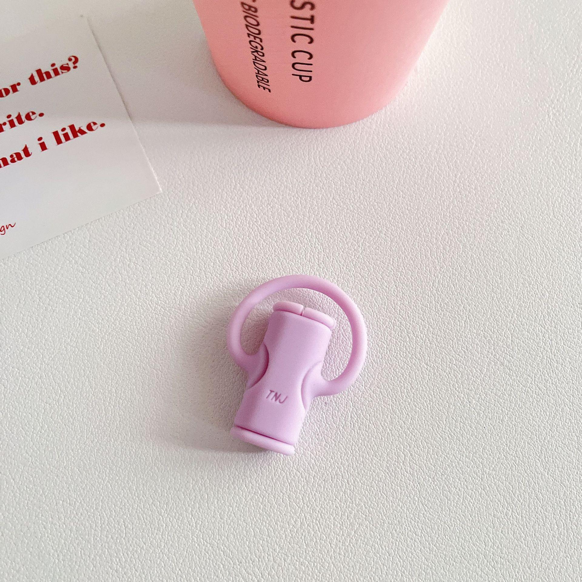 

Colorful Cute Cartoon Animal Silicone Cable Bite Protector Anti Breakage Wire Organizers For IPhone Android Charging Cables Bulk лавандовый