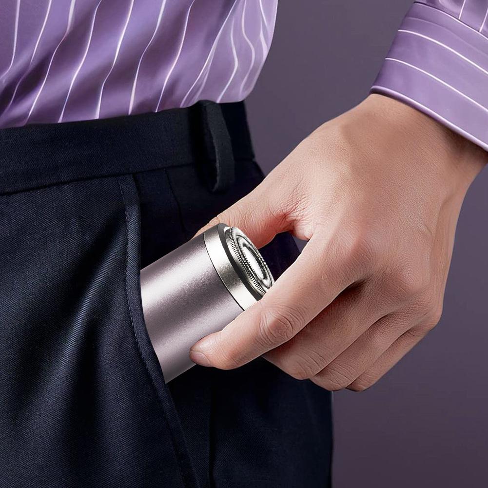 Rechargeable Waterproof Mini Electric Shaver Pocket Size Face Beard Men's Razor No Skin Damage for Shaving Beard Trimmer Tool
