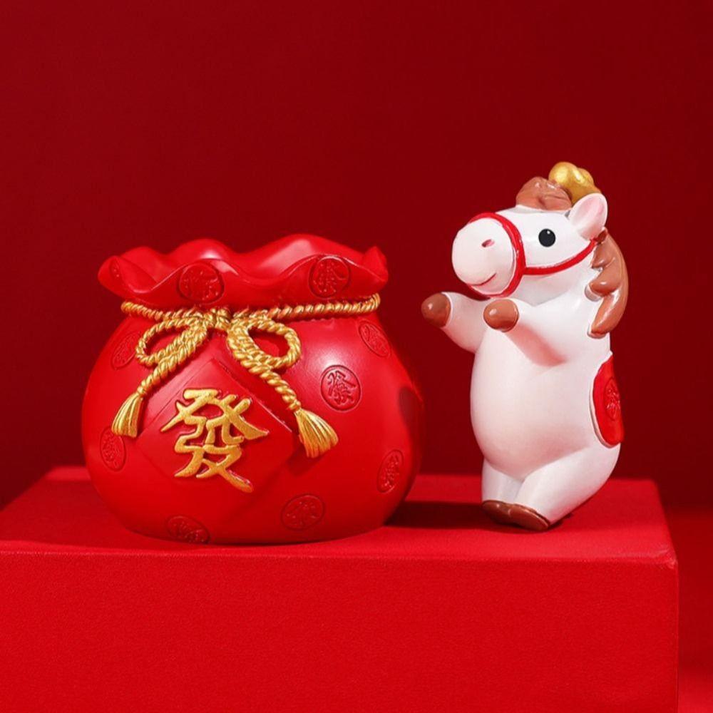 2026 Chinese New Year Year of The Horse Desktop Decor New Year Blessing Souvenir  Home Decor