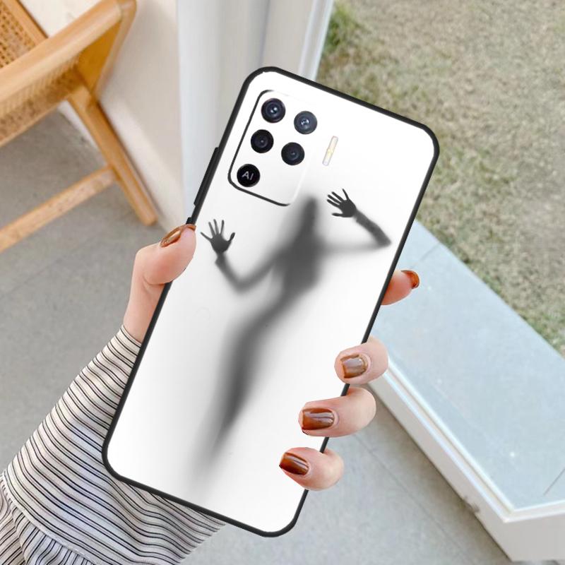 Woman Silhouettes Case For Oppo A60 A80 A40 A17 A57 A77 A74 A54 A94 A78 A98 A18 A38 A58 A96 A76 A16 A15 A5 Pro