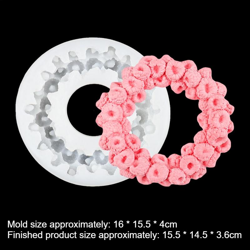 

Мило ручної роботи DIY Малинове кільце Силіконова форма Форма для силіконової прикраси шоколадного мусового торта