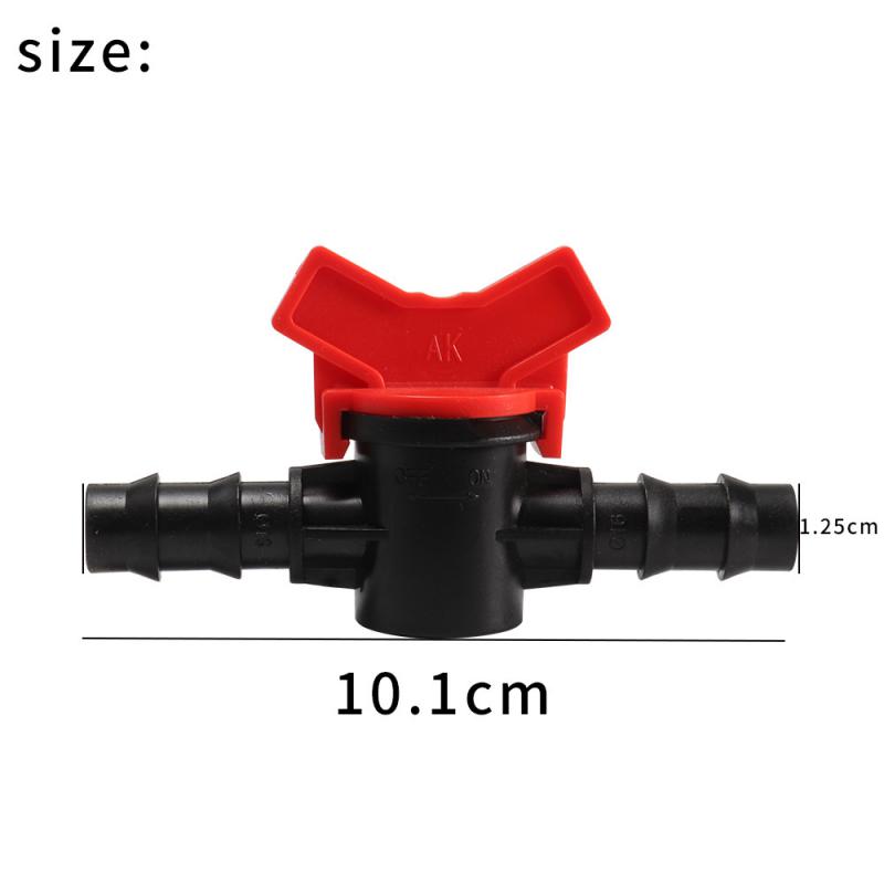 1~10PCS Waterstop Barb Connector Mini Valve 16mm 20mm 25mm 4/7mm 8/11mm Drip Irrigation Garden Hose 1/4 1/2 3/4 Watering System