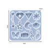 Earring Pendant Silicone Mold Epoxy Resin Jewelry Making Molds Heart Leaves Moon DIY Charms Pendant Mould Creative Jewelry Craft