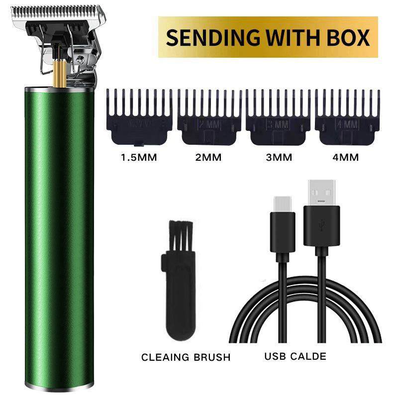 Kit Tondeuses et Tondeuses à Cheveux Professionnelles Vintage, Ensemble Rechargeable Sans Fil pour Coupe de Cheveux et Toilettage pour Hommes, Tondeuse à Barbe Avec