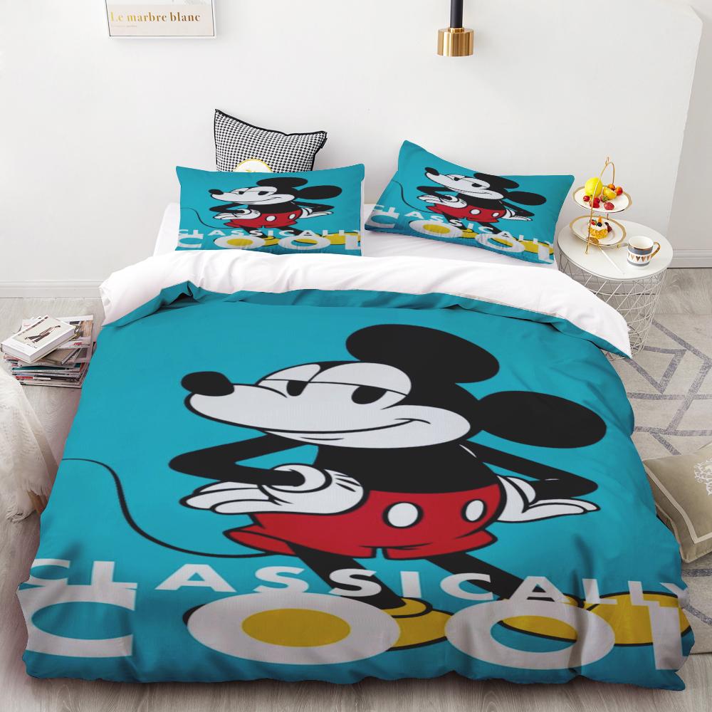 Mickey Anya Forger Duvet Cover Set Comforter Bedding 3d Children'S Bedding Set 3-Piece 1 Quilt Cover King Size Best Gifts