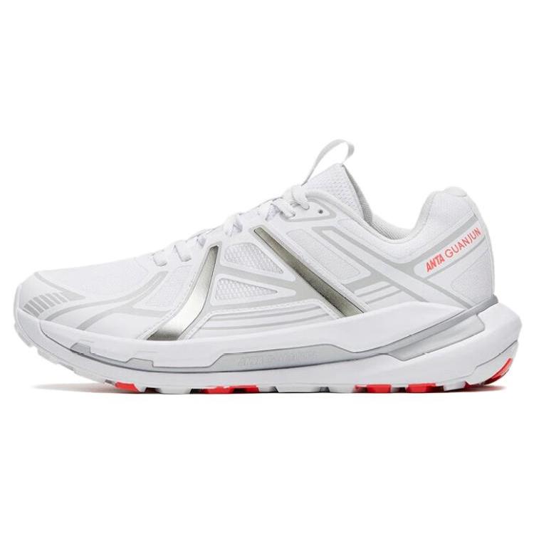 New Anta Cushioning Anti Slip And Wear Resistant Low Top Running Shoes Men's White Gray 112315660A-1