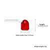 Red Mirror Hip Hop Grillz Set 8 Teeth Top Bottom Grills Y2K Party Cosplay Teeth Halloween Jewelry Men Women