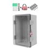 Waterproofed Electrical Box Lockable Design for Outdoor Use ABS Construction Protects Against Rain Dusts