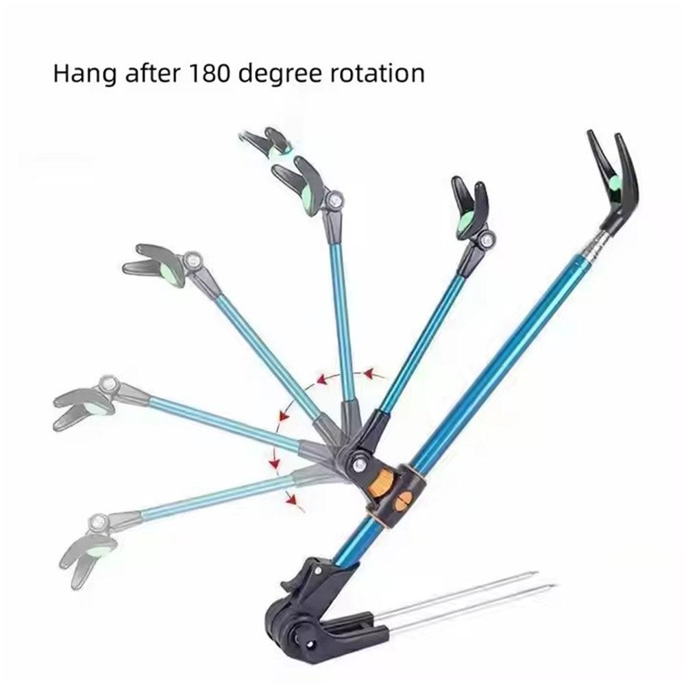 Stainless Steel Thickened Shrinkage Fishing Rod Bracket For Angling Dual 1.7m/2.1m/2.4m Use Too M6A2