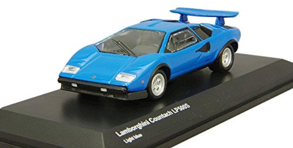 Kyosho Original Lamborghini Countach LP500S Light Blue Finished Product 1/64