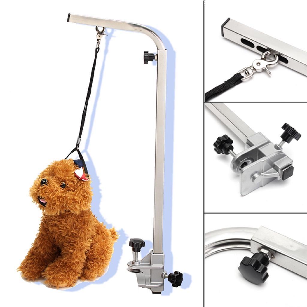 Portable Adjustable Metal Table Arm Support Holder For Pet Dog Grooming Bath Table Desk Sliver 50cm New