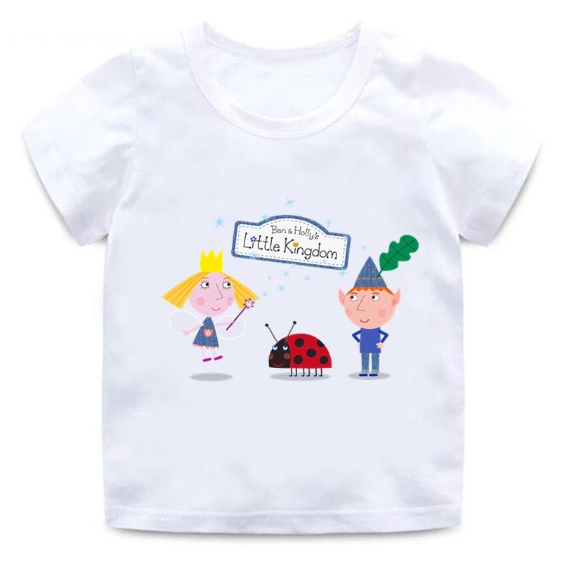 Ben And Holly Kingdom Cartoon Funny Cute Men Women Tee Adults Children Boy Gril Top O Neck Kids Parent Child Cotton Tshirt