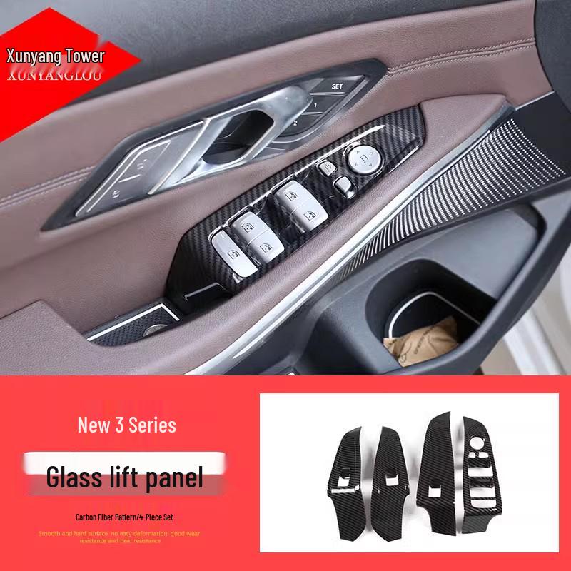 06-25 Pannello Cornice Interruttore Alzacristalli per Finestrino BMW X3 X4 per Modifica Interni iX3 X4