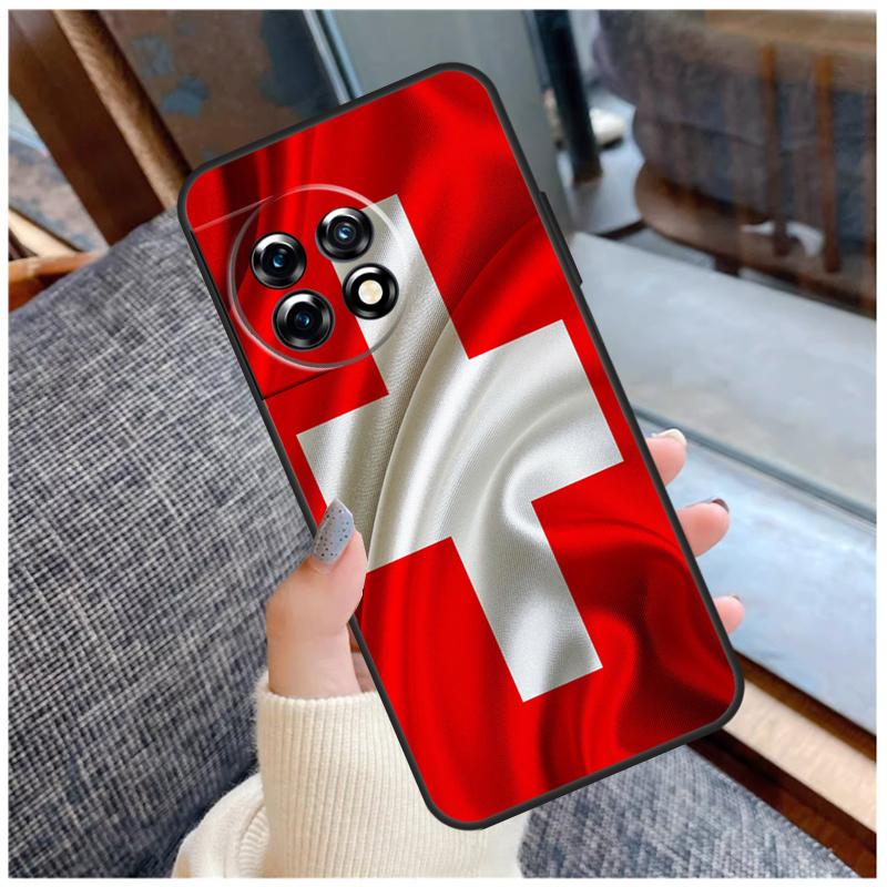 

Швейцария Швейцарский флаг Чехол для OnePlus 13R 13T 12R 10R 10T 15 13 12 11 10 9 Pro Nord 5 CE 2 3 4 Lite N20 N30 Coque OnePlus Nord 3