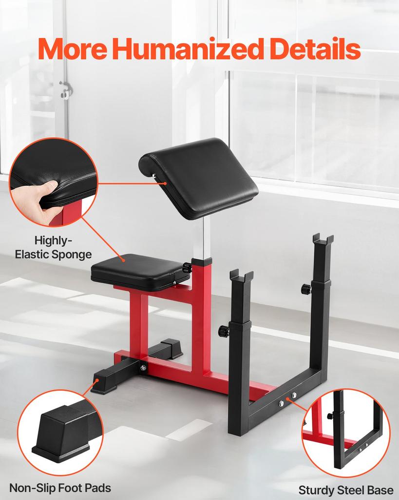 VEVOR Weight Bench with Leg Extension, Strength Training Benches, Max Load 440 LBS Home Gym Bench Fitness Equipment