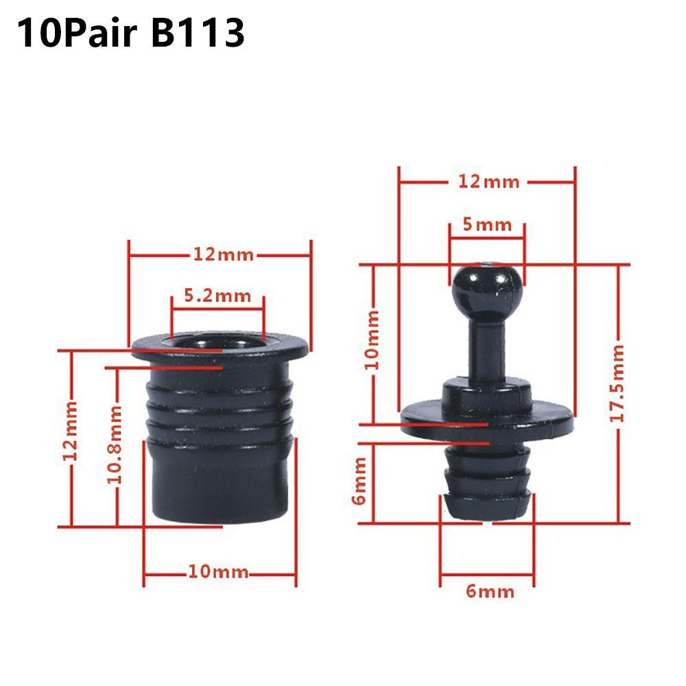 Kit de 10 Pares de Clavijas para Rejilla de Altavoz DIY, Juego de Hebillas de Rótula para Cubierta de Malla, Kit/Juego de Piezas de Sujeción Para Altavoz