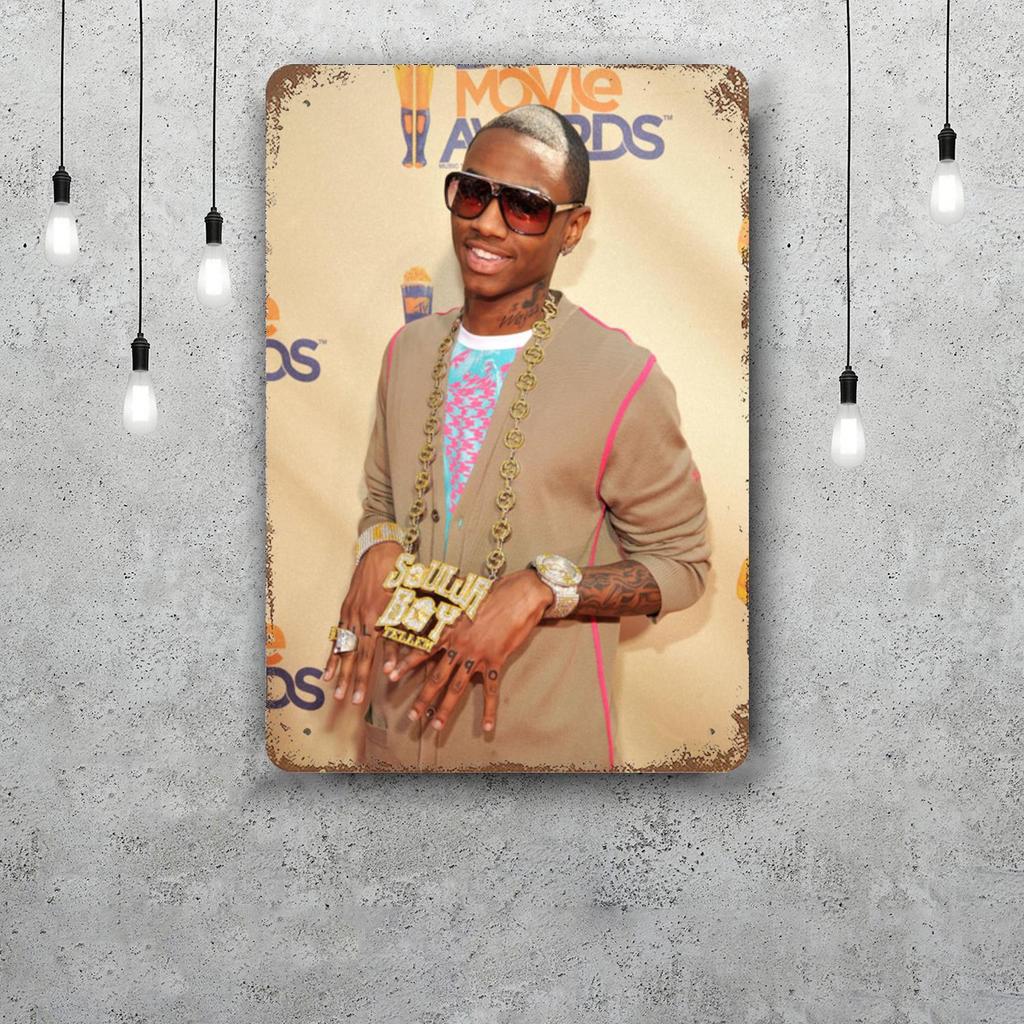 Soulja Boy Decor Poster Vintage Tin Sign Metal Sign Decorative Plaque for Pub Bar Man Cave Club Wall Decoration