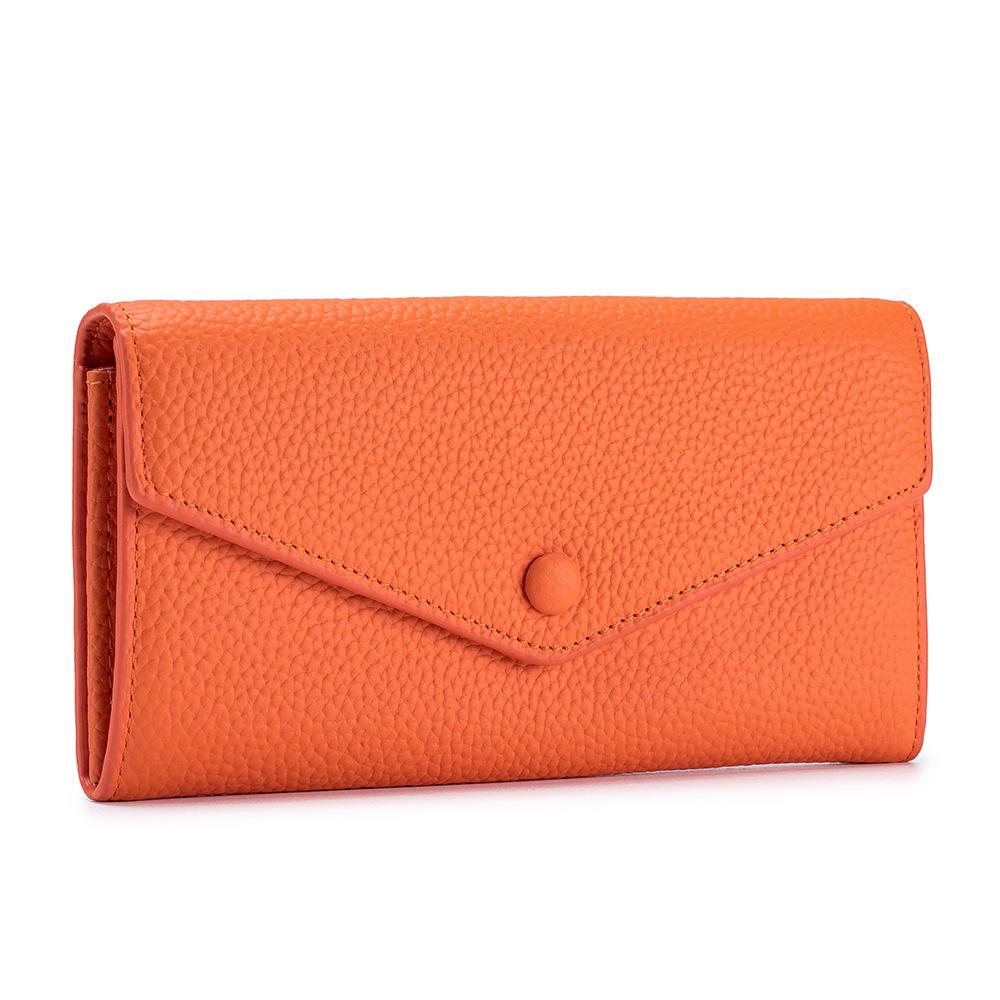 New Long Wallet, Multi-functional Clutch Bag, Mobile Phone Wallet, Soft Leather, Simple Temperament Wallet, Large Capacity