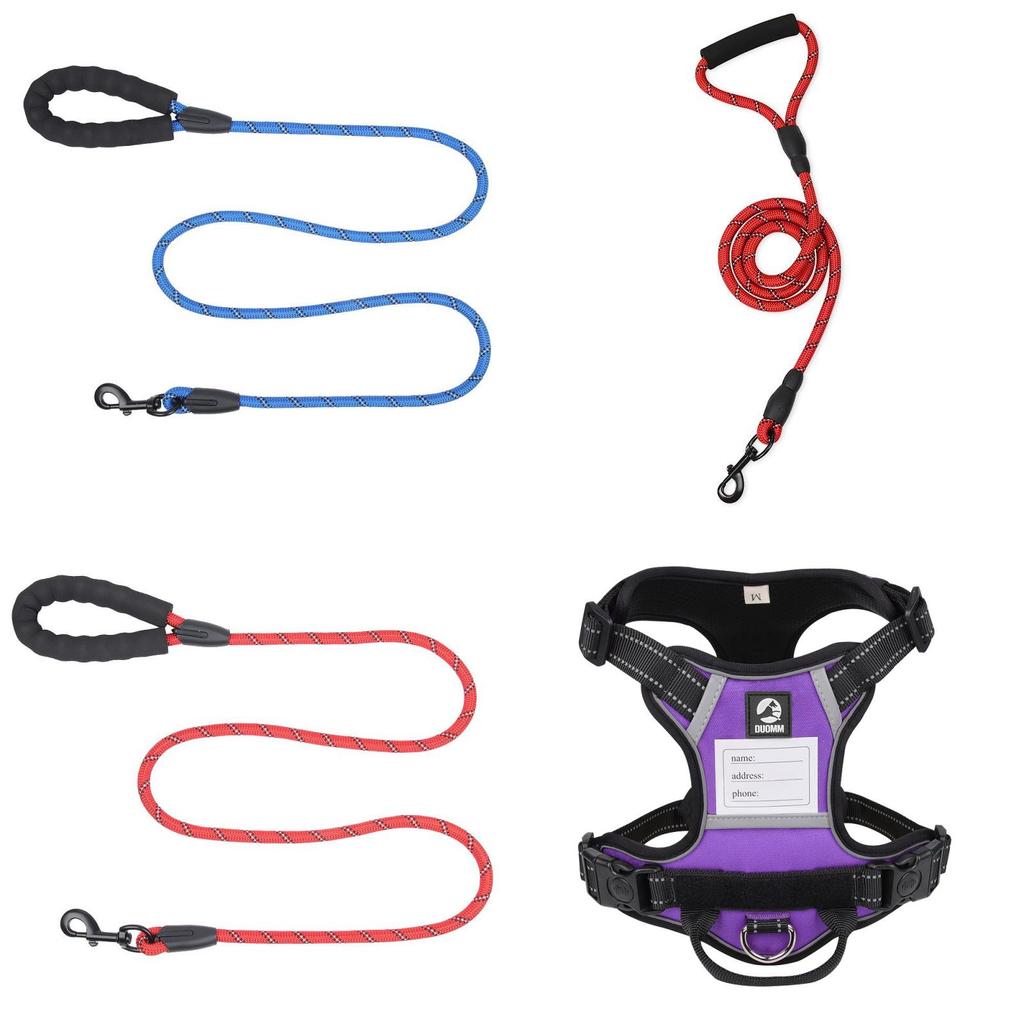 Oxford Fabric Pet Harness With Reflective Features For Safe Night Walks With Dogs