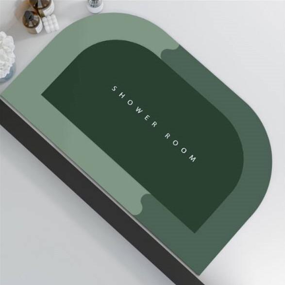 Quick-Drying Non-Slip Diatom Mud Bathroom Mat - Water Absorbent, Stain Resistant, Easy to Clean, Cuttable.