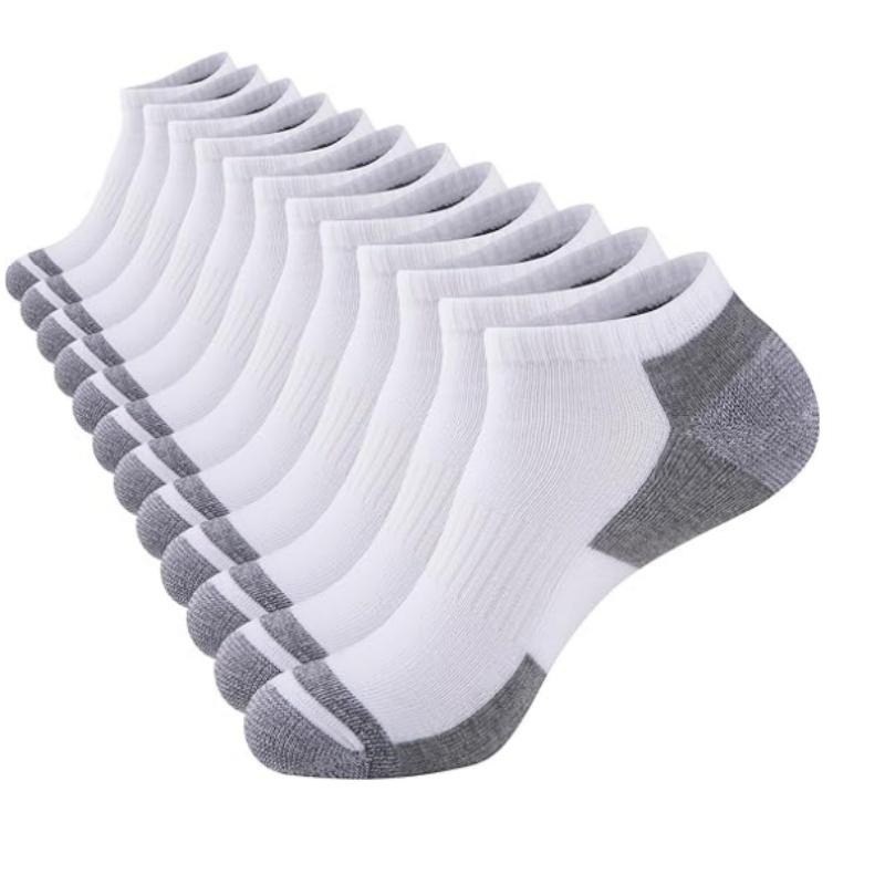 12 Pairs Running Socks for Men Women Breathable Cushioned Athletic Ankle Socks Low Cut Socks Outdoor Sport Hiking Running