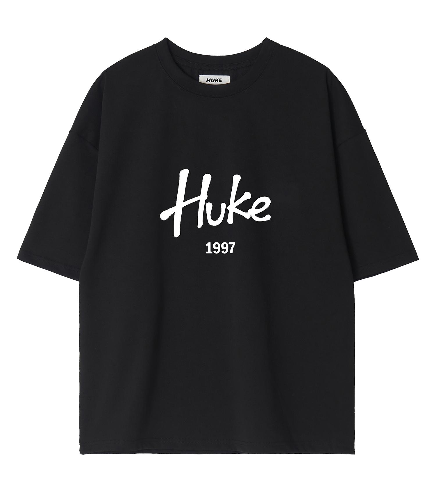 Hook Signature Middle Logo Short Sleeve T-Shirt (Black) Free