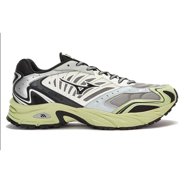 Mizuno Fiyi 2K Retro Thick Sole Durable Low Top Casual Running Shoes Unisex Sneakers Green Black White D1GH223711