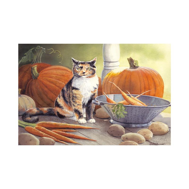 

Американская пастораль сельская местность современный декор живопись основной классический домашний ресторан милые кошки теплая гостиная домашний декор 20x30cm