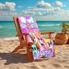 Personalized Customized Proof Beach Towel with SuperKitties Pattern - Soft, Absorbent,quick-drying,perfect Swimming,camping&bathing