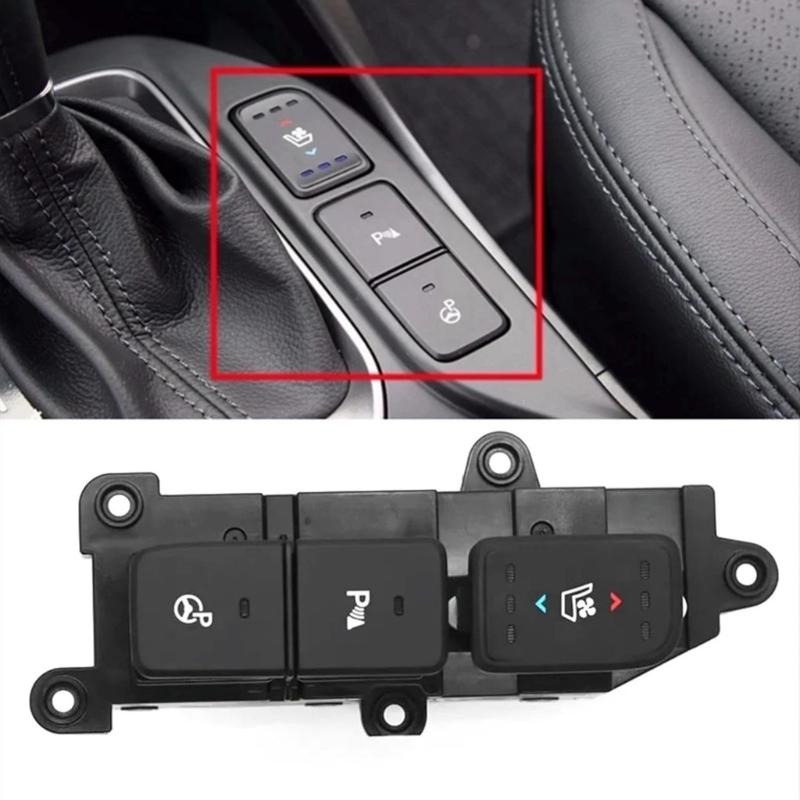 Automotive Accessories Ventilated Heating Button Electronic Handbrake Switch Button for 2013-2016 Indicator Switch