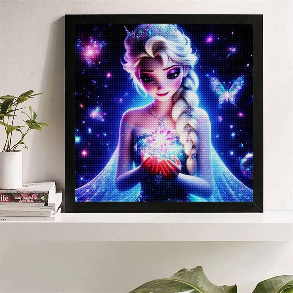 5D DIY Diamond Painting Decorative Ice Queen Aisha Full Round Drill Scenery Diamond Embroidery Cross Stitch Kits Home Decor Gift