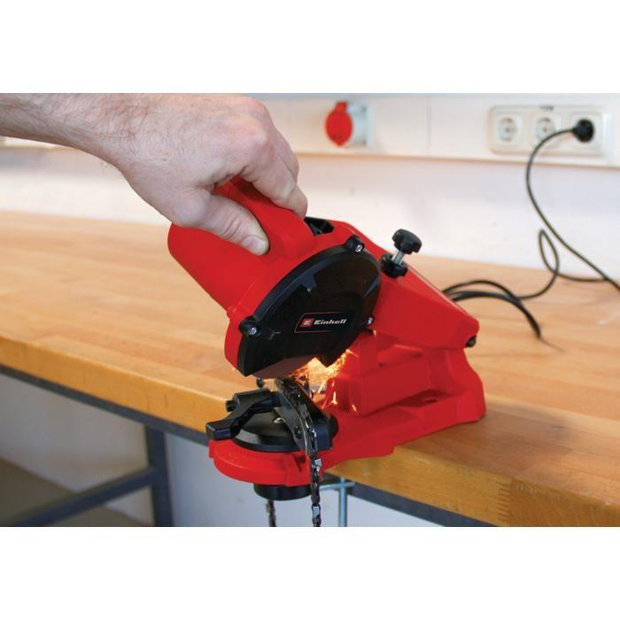 Einhell affûteuse de chaîne de tronçonneuse gc-cs 85 e (85 w, epaisseur de la meule 3,2 mn)) livrée avec 1 meule abrasive