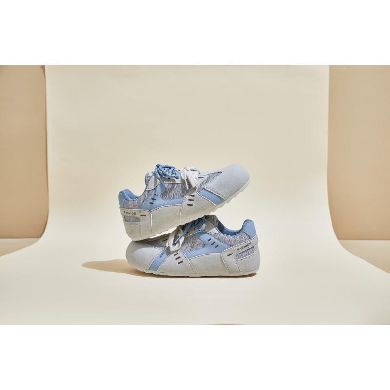 Color Matching Big Head Women's New Retro Versatile Casual Niche Sports