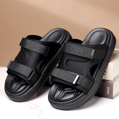 Mode Freizeitspaziergang Herren Strandsandalen Leichtgewichtige Halbschlappen Bequeme Herren Pantoletten Weiche Atmungsaktive Sommer Hausschuhe Waten Aquaschuhe