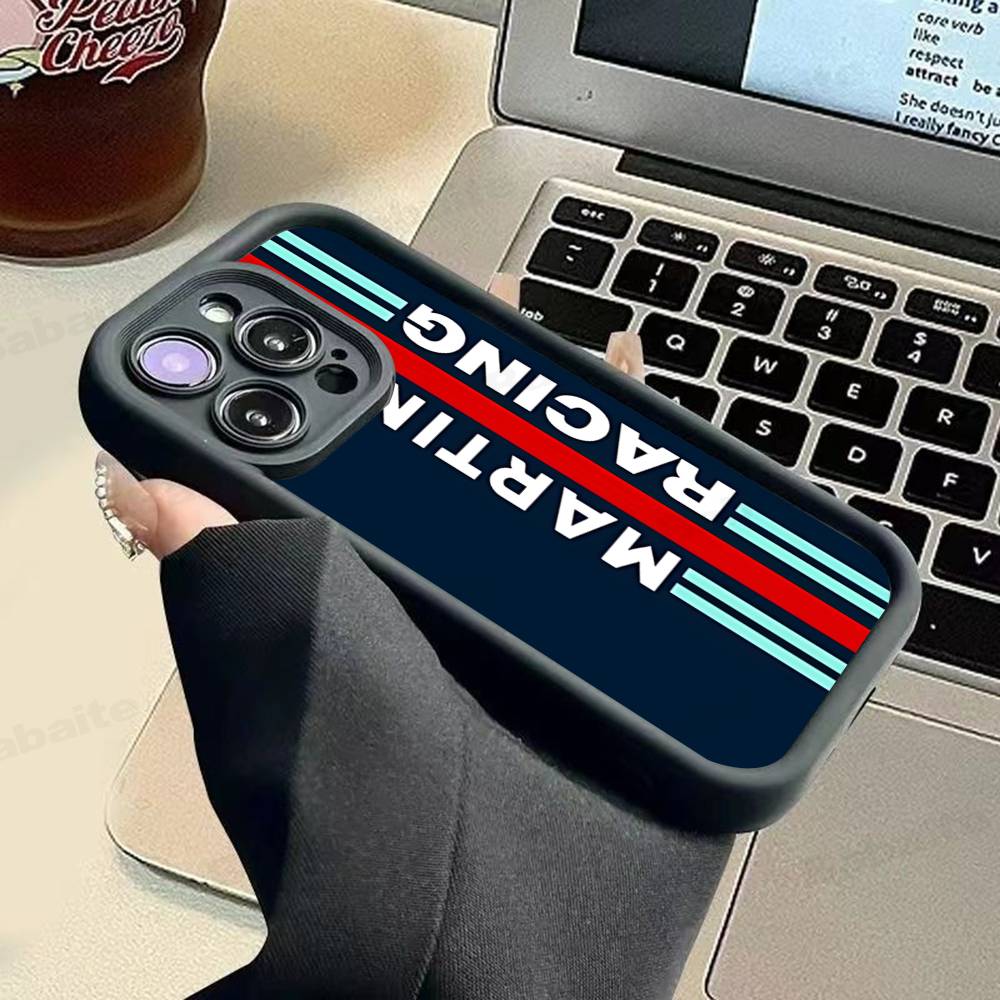 MartiniES Racing For IPhone 17 Pro Max 13 16 15 11 12 14 Plus Shockproof Soft Phone Cover