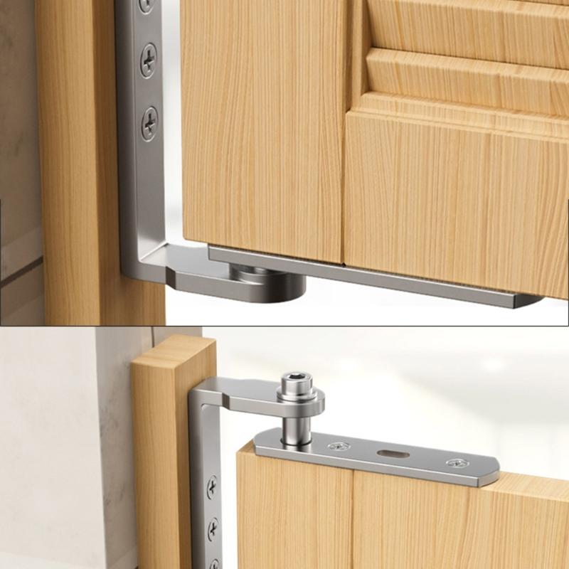 Stainless Steel Hinges with Auto Close Feature for Double Doors Easy to Install Double Door Hinges with Automatic Swing