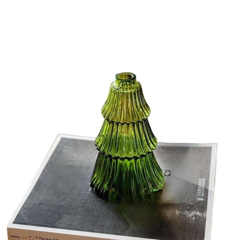 

Рождественская ваза Стеклянная ваза Украшение Зеленый Премиум Цветочная композиция Гидропоника Рождественское украшение Подарок на Рождество