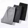 Spring and Summer Striped Men's Casual Pants Korean Version Slim Fit Small Straight Leg Western-style Pants Fashionable Elastic Long Pants for Men