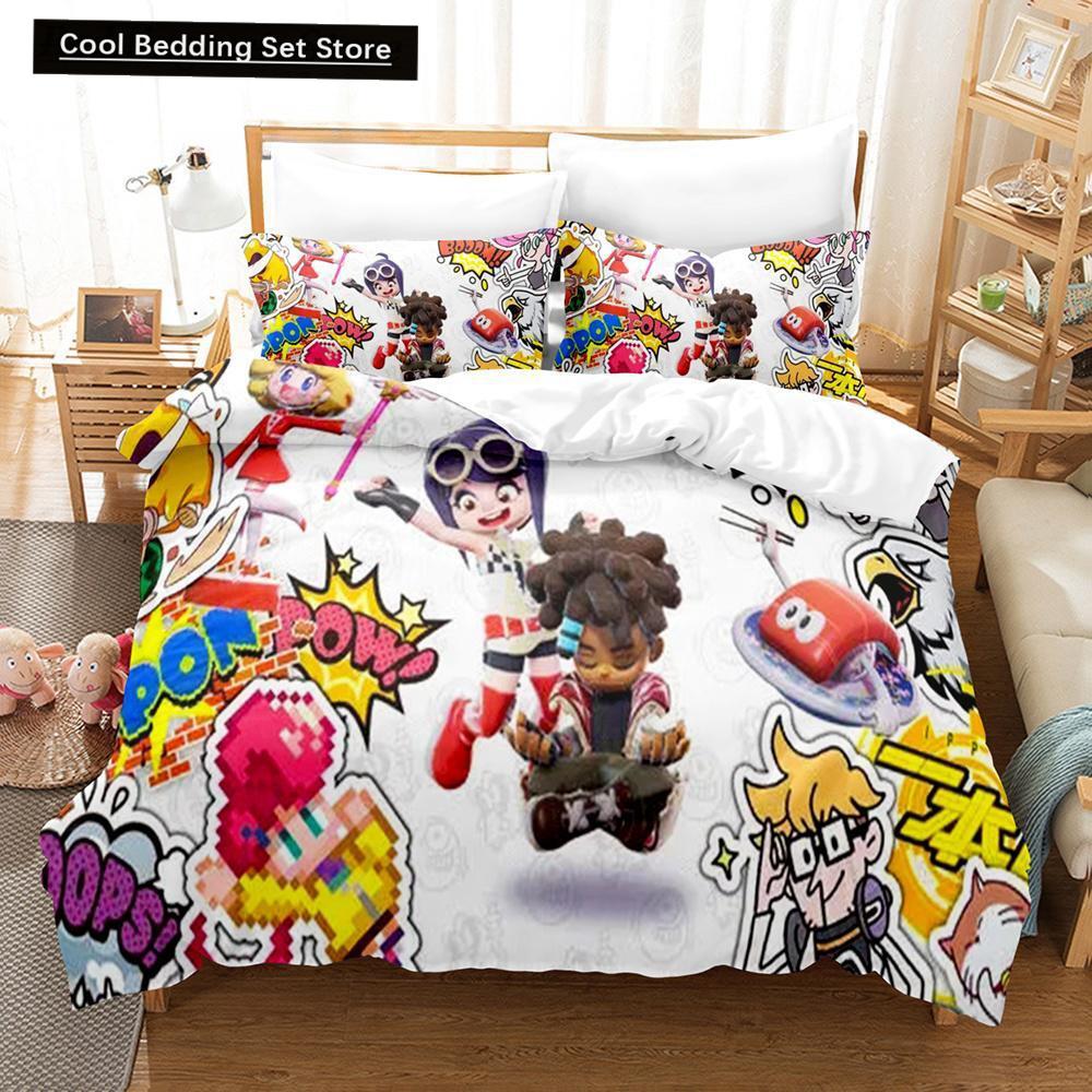 Spill Ninjala Sengetøy Sett Enkelt Twin Full Queen King Size Sengesett Voksen Barn Soverom Dynetrekk Sett 3D-trykk Kawaii Barn Camas