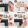 Holiday Indoor Wall Decoration Wooden Christmas Door Corner Decor, Santa Claus Reindeer/Snowman Topper Reindeer Frame Ornament for Home Decoration,