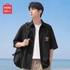 MINISO Men's Lapel Short-Sleeve Shirt