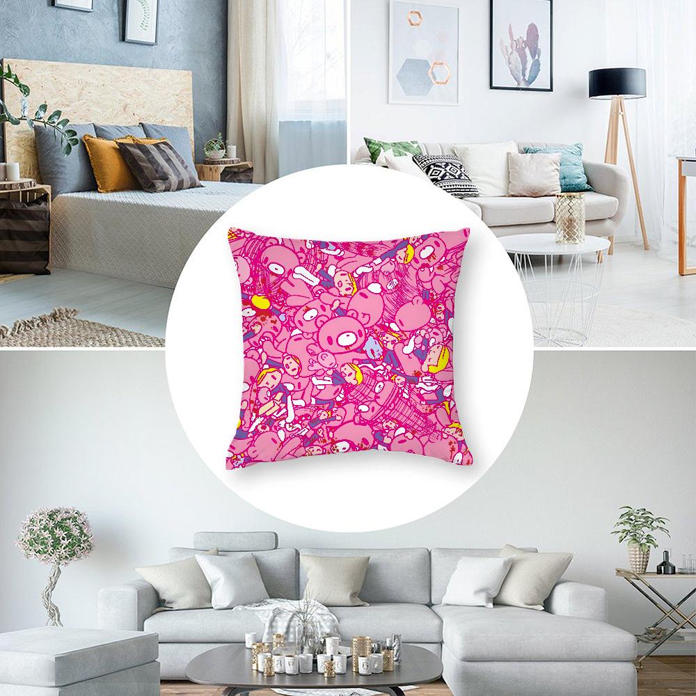 Cartoon G-Gloomy Bear Pillow Case Plush Fabric Soft Double Sided Print Sofa Cushion Cover Throw Pillow Covers
