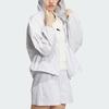 Adidas Windbreaker Casual Hooded Sun-Protective Jacket Women Outerwear Grey IM8835