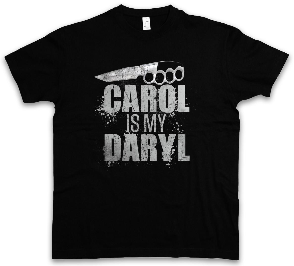 CAROL IS MY DARYL T-SHIRT The Walking Zombie Dead Hunter Knife Zombies Dixon 2XL