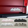 HIGH COUNTRY 3D Zinc Alloy Car Sticker Badge Suitable For Chevrolet Jeep Dodge Ford Modified Snow Mountain Metal Car Logo