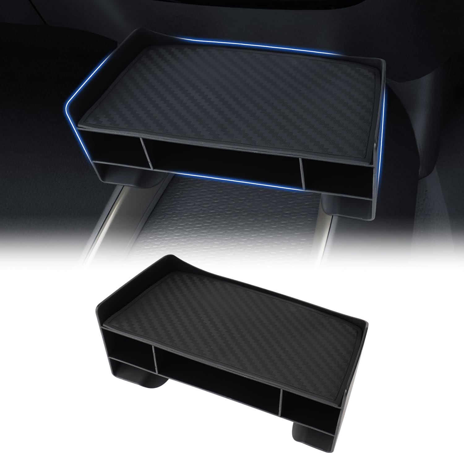 

Mozan Console Box for Toyota Aqua MX Series Console Tray with Layered Storage ABS Interior compatible with the September 2025 updated (2nd Generation, чёрный
