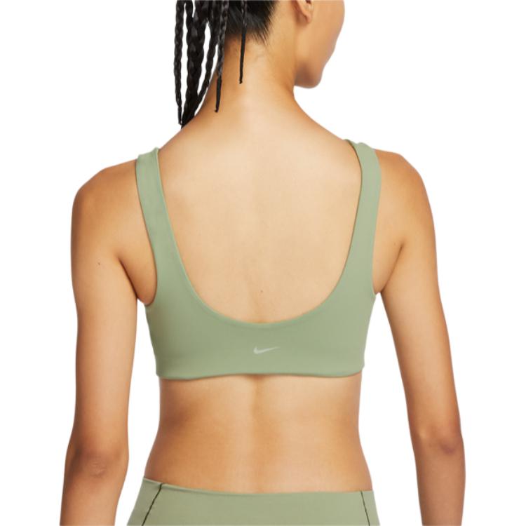Nike Alate Tinta Unita Outdoor Casual Pullover Supporto a Bassa Intensità Asciugatura Rapida Intimo Sportivo Intimo Donna Verde Petrolio FB3240-386