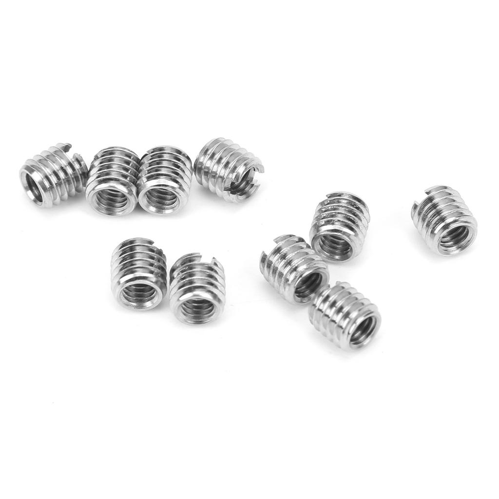 10Pcs Thread Inserts Male Female Reducing Nut Stainless Steel Repair Tool Fastener Hardware