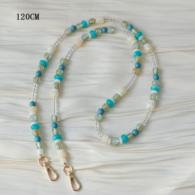 New Phone Accessory Long Cellphone Chain Anti Lost Universal Beaded Shoulder Neck Crossbody Phone Strap Phone Case Holder Chain